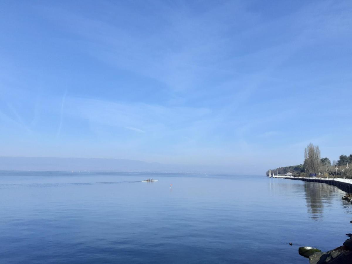 Charmant Appartement A 150 M Des Thermes Et Du Centre Ville Thonon-les-Bains Esterno foto